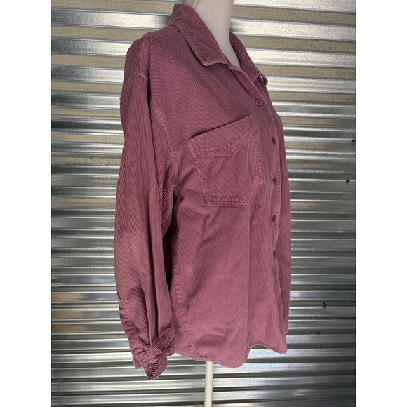 Vintage Corduroy Mauve Shacket Shirt Jacket - Picture 6 of 10